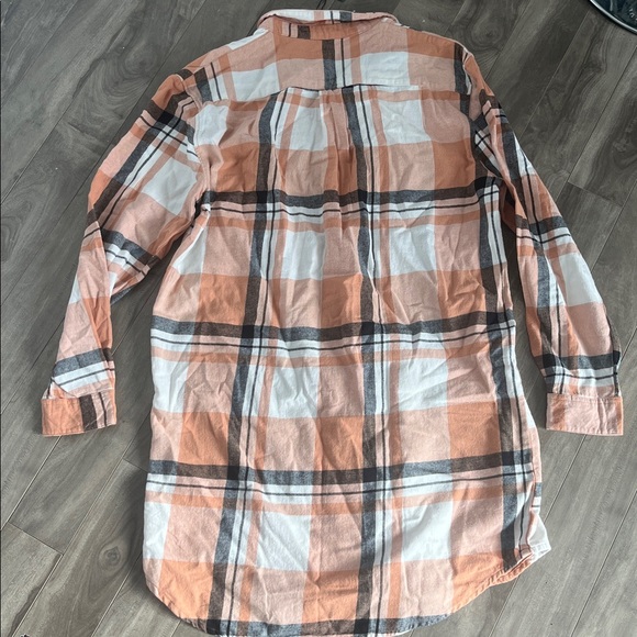 Roxy Flannel Swim Cover Up Shirt - Picture 7 of 7